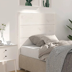 vidaXL Tête de lit Blanc 106x4x100 cm Bois massif de pin