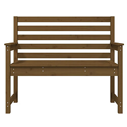 Helloshop26 Banc de jardin meuble de patio d'extérieur terrasse 109 x 48 x 91,5 cm bois de pin massif marron miel 02_0011743