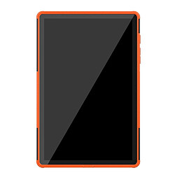 Avis Coque en TPU hybride anti-goutte de style cool avec béquille orange pour votre Samsung Galaxy Tab S6 T860 T865