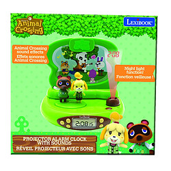 Lexibook Réveil Projecteur Animal Crossing en 3D