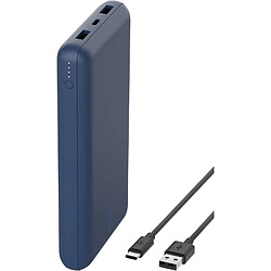 SANAG Batterie Externe Usb-C 20000Mah (Power Bank Puissance De 20K, Entrée Et Sortie Usb-C, 2 Ports Usb-A, Câble Usb-C Vers Usb-A Fourni, Pour Iphone, Galaxy, Pixel, Ipad, Airpods, Etc.) - Bleu