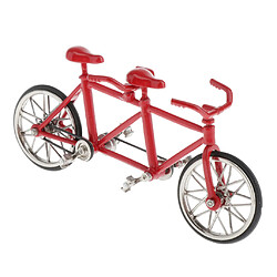 Avis Échelle 1:16 Vélo Tandem Vélo Modèle Réplique Jouet Collectibles Plein Rouge