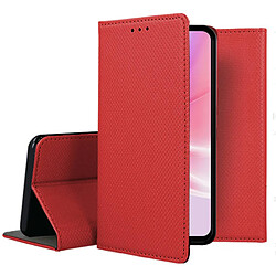 Htdmobiles Housse pour Oppo A77 5G / A57 4G / 5G / Realme Narzo 50 5G - etui coque pochette portefeuille + film ecran - ROUGE MAGNET