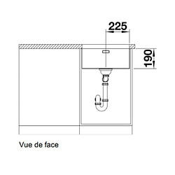 Acheter Evier à encastrer 45cm inox - 522963 - BLANCO