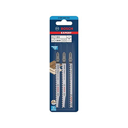 Kits de 3 lames de scie sauteuse Bosch Expert Wood 2Side Clean