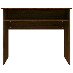 Acheter Maison Chic Bureau,Table de travail,bureau de travail pour chambre Chêne marron 90x50x74 cm Bois d'ingénierie -GKD25283