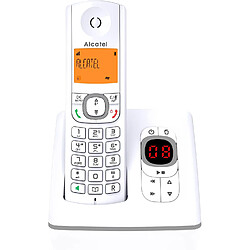 Alcatel telephone SOLO sans fil DECT avec fonction main libres et répondeur blanc gris