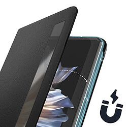 Avis Avizar Étui Folio pour Honor Magic Vs 5G Fermeture magnétique Noir