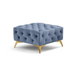 Avis Lisa Design Camden - pouf chesterfield en velours - pieds en métal doré