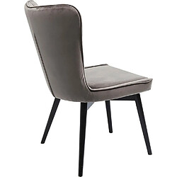 Avis Chaise Marshall velours gris Kare Design