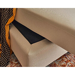 Acheter Bestmobilier Vianon - canapé d'angle modulable 3 places + 1 pouf - en tissu