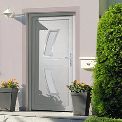 vidaXL Porte d'entrée Blanc 98x200 cm PVC