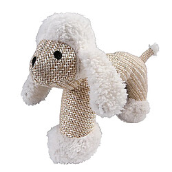 Jouets de dentition en peluche pour chien, en coton et lin, pour chiots et chiens de taille moyenne - mouton