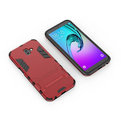 Wewoo Coque TP + antichoc pour Galaxy J6 +, avec support (rouge)