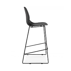 Avis Kokoon Design Tabouret de bar design ZIGGY BLACK 52x51,5x111 cm