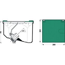 bouche d'arrosage - a robinet 1/4 tour - en pvc - nicoll bac227