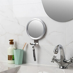 Avis Universal Miroir de douche anti-brouillard inox toilette miroir de rasage mur miroir de toilette aspirateur crochet pour la salle de bain