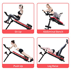 Abdos Musculation Bench, All Crunch, Rattantree Multifonction Banc Abdominaux de Gym Pliant Équipement de Fitness Vertical pas cher