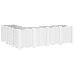 Acheter vidaXL Jardinière blanc 160x120x53 cm polypropylène