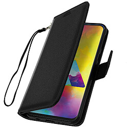 Avizar Housse Samsung Galaxy M20 Étui Porte carte Support Vidéo noir