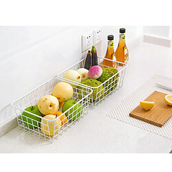 Avis panier de fer panier salle de bain cuisine panier de rangement blanc sans entoilage