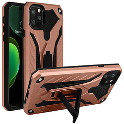 Avizar Coque Apple iPhone 11 Pro Bi-matière Antichoc Fonction support rose gold