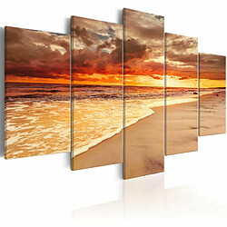 Paris Prix Tableau Imprimé Sea : Beautiful Sunset 100 x 200 cm