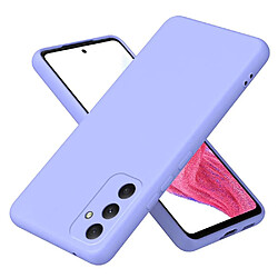 Htdmobiles Coque pour Samsung Galaxy A35 5G - housse etui silicone gel fine + verre trempe - MAUVE