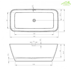 Avis Baignoire îlot en solid surface RIHO MALAGA 160x75 cm