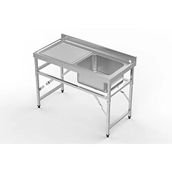 Plonge Inox Professionnelle Avec Pied Pliant - Gamme 600 - Combisteel