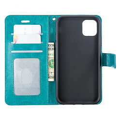 Avis Wewoo Coque Étui en cuir à rabat pour porte-cartes et porte-cartes cadre photo iPhone 11 bleu