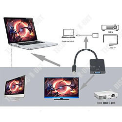 Acheter Tech Discount TD® câble displayport vers VGA mini HDMI adaptateur ordinateurs portables compatible avec macbook-Pro-Air-Imac connexion rapide