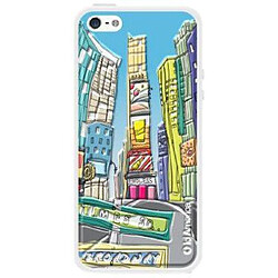 ID America Cushi Plus Original Autocollant + Bumper pour iPhone 5/5S Motif Time Square