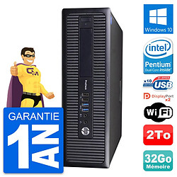 PC HP ProDesk 600 G1 SFF Intel G3220 RAM 32Go Disque Dur 2To Windows 10 Wifi - Occasion