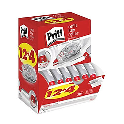 Pack de 12 + 4 correcteurs à sec rechargeables Flex Roller Pritt largeur 4,2 mm - longueur 12 m