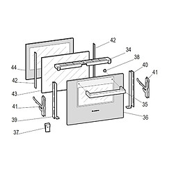 Scholtès VERRE PORTE FOUR BC 99 P XA REP 36