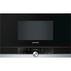 Micro-ondes encastrable 21l 900w inox/noir - bf634lgs1 - SIEMENS