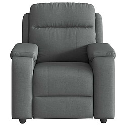 Avis vidaXL Fauteuil inclinable électrique Gris foncé Tissu