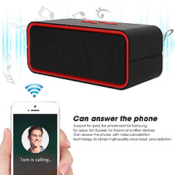 Acheter ComfortXL Haut-parleur bluetooth sans fil 5.0 stéréo, enceinte portable avec caisson de basses pour ordinateur portable mobile rouge