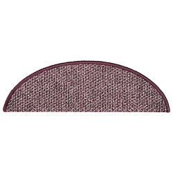 Acheter vidaXL Tapis de marches d'escalier 15 pcs Violet 65x21x4 cm