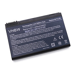 Vhbw Batterie LI-ION 4400mAh 14.8V noir compatible pour ACER remplace BATCL50L / BATCL50L4 / BTT3504.001 / BTT3506.001 / BATCL50L /BATCL51L