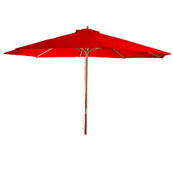 Decoshop26 Parasol de jardin Ø 3,5m octogonal polyester/bois 7kg bordeaux 04_0003822