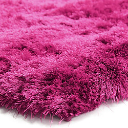 Thedecofactory TOODOO - Tapis à poils longs extra-doux framboise 130x190