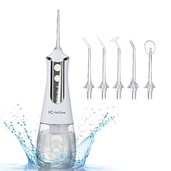 Universal Irrigation buccale sans fil 350ml Eau portable Fil dentaire USB Jet d'eau rechargeable Choix des dents 5 points d'éjection 3 modes | Irrigateur buccal