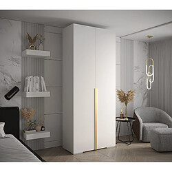 Abiks Meble Armoire Inova 1 À Portes Battantes 236,7/100/47 2 Portes (bianco/d’oro)