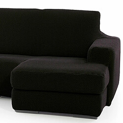 Chaise longue avec bras droit court Sofaskins NIAGARA 210 - 340 cm - Noir