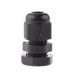 10pcs plastique noir IP68 étanche PG7 étoupe Range Connector 3-6.5mm pas cher