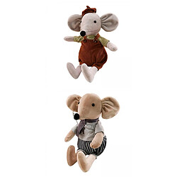 2-4pc Beaux Jouets En Peluche Souris En Peluche Animaux Poupées Jouets Cadeaux Style A B