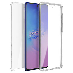 Avizar Coque Galaxy S10 Lite Protection Arrière Rigide + Avant Souple Transparent