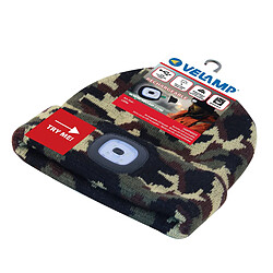 VELAMP LIGHTHOUSE : Bonnet avec frontale LED rechargeable. Camouflage